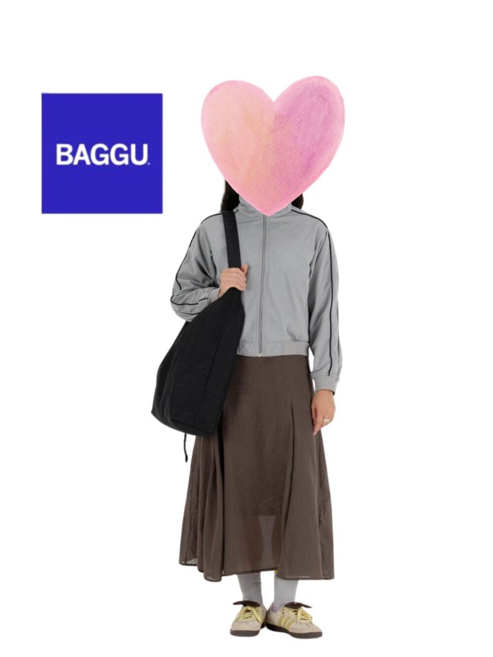 Baggu Large Nylon Swing Bag Black